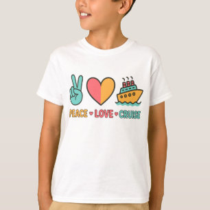 Peace Love Cruise Vacation T-Shirt