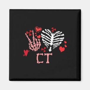 Peace Love Ct Radiologic Technologist Valentine Ca Magnet