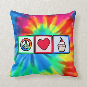 Peace, Love, Cupcakes Cushion