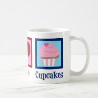 Peace Love Cupcakes Cute Baker