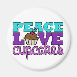Peace, Love & Cupcakes! Magnet