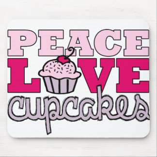 Peace, Love & Cupcakes! Mouse Mat