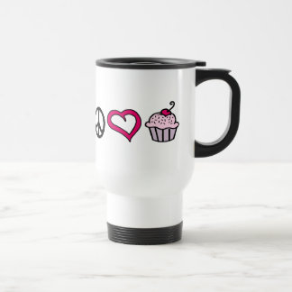 Peace, Love & Cupcakes! Travel Mug