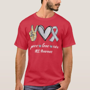 Peace Love Cure Agenesis of the Corpus Callosum Aw T-Shirt