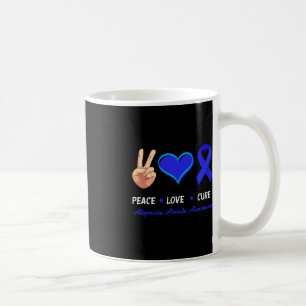 Peace Love Cure Alopecia Areata Awareness Coffee Mug