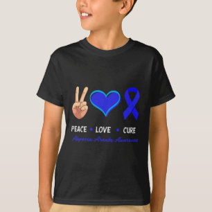 Peace Love Cure Alopecia Areata Awareness  T-Shirt