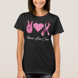 Peace Love Cure Breast Cancer T-Shirt