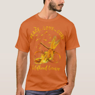 Peace Love Cure Childhood Cancer Shirt Infinity Dr