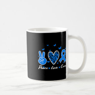 Peace Love Cure Diabetes Awareness Men Women Kids Coffee Mug