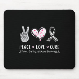 Peace Love Cure Ehlers-danlos Syndrome Awareness M Mouse Mat