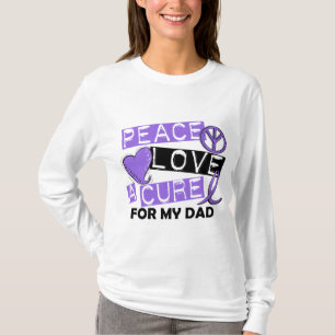 Peace Love Cure H Lymphoma Dad T-Shirt