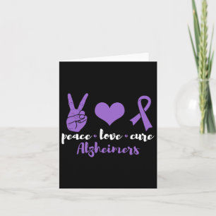 Peace Love Cure Heimerheimers Awareness Family War Card