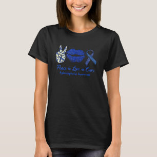 Peace Love Cure Hydrocephalus Awareness T-Shirt
