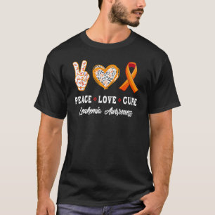 Peace Love Cure Leukaemia Awareness Costume T-Shirt