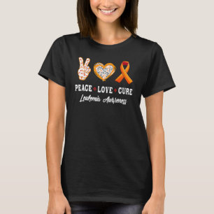 Peace Love Cure Leukaemia Awareness Costume T-Shirt