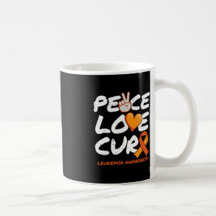 Peace Love Cure - Leukemia Awareness  Coffee Mug