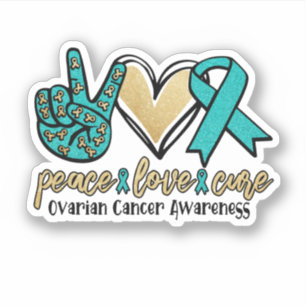 Peace Love Cure Ovarian Cancer Awareness