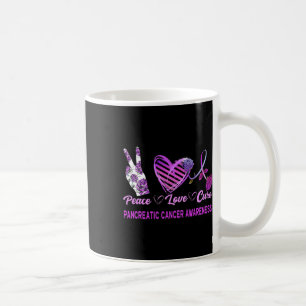 Peace Love Cure Pancreatic Cancer Awareness Women' Coffee Mug
