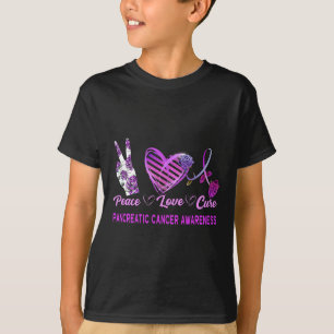 Peace Love Cure Pancreatic Cancer Awareness Women' T-Shirt
