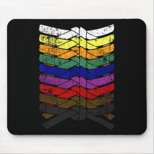 Peace Love Cure Pink Ribbon Breast Cancer Awarenes Mouse Mat