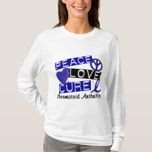 Peace Love Cure Rheumatoid Arthritis RA T-Shirt