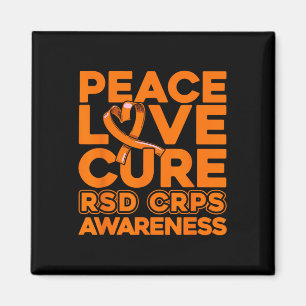 Peace Love Cure Rsd Crps Awareness 1 Magnet