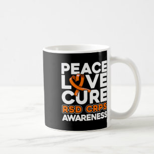 Peace Love Cure Rsd Crps Awareness Coffee Mug
