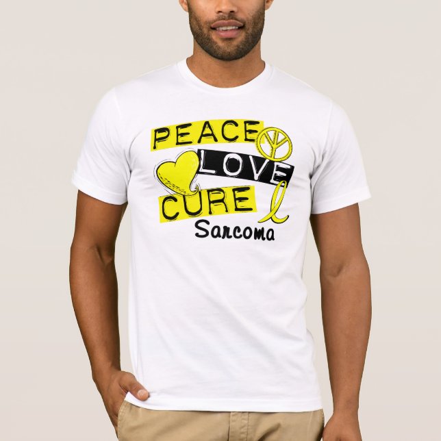 Peace Love Cure Sarcoma T-Shirt (Front)