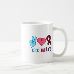 Peace Love Cure Sickle Cell Anaemia Awareness Scd  Coffee Mug