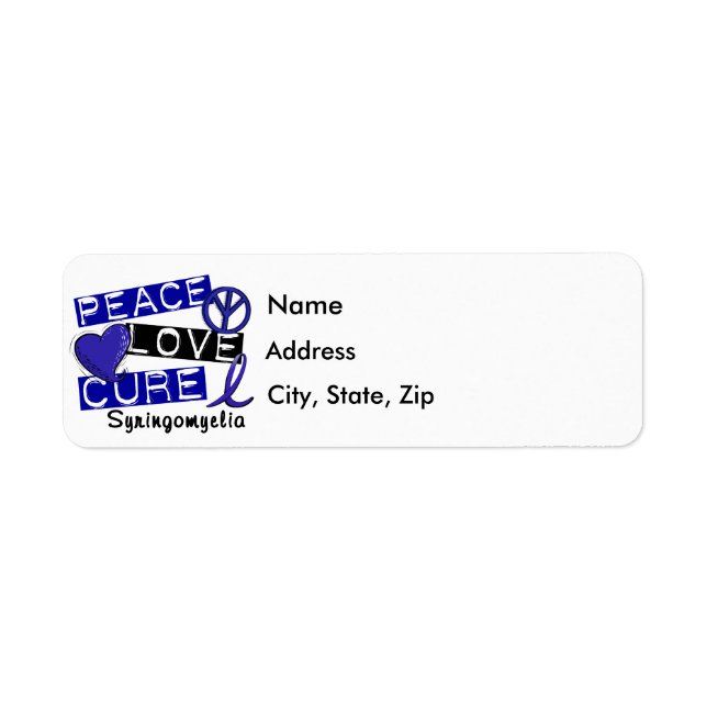Peace Love Cure Syringomyelia (Front)