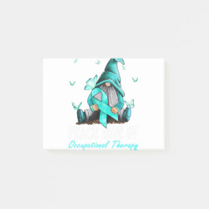 Peace Love Cure Teal AOTA Occupational Post-it Notes