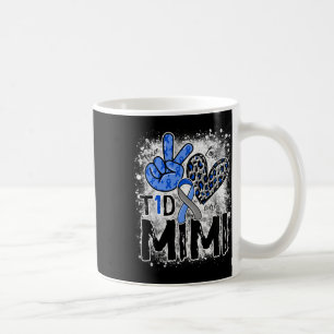 Peace Love Cure Type 1 Diabetes Awareness T1d Mimi Coffee Mug