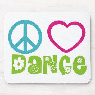 Peace Love Dance Mouse Mat