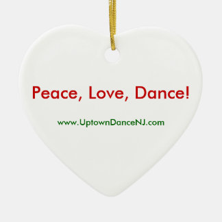 Peace, Love, Dance! Ornament
