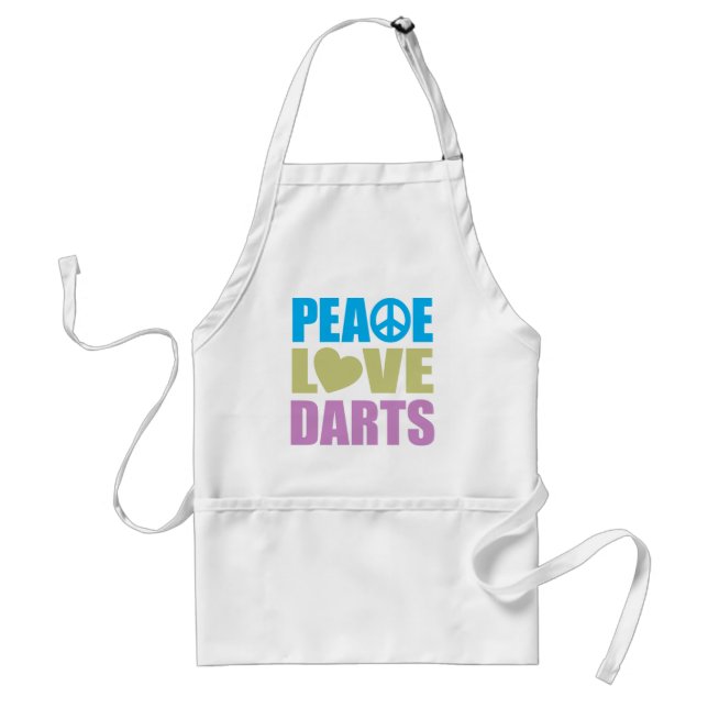 Peace Love Darts Standard Apron (Front)
