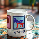 Peace Love Democrat Coffee Mug<br><div class="desc">Cute Peace Love Democrat mug with a Democratic Party Donkey in red,  white,  and blue. A cool democrat gift for a political activist who works in politics and helps candidates win by helping with the election and campaign.</div>