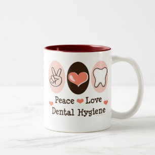 Peace Love Dental Hygiene Mug