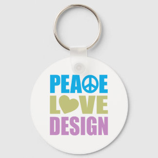 Peace Love Design Key Ring