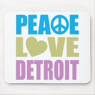Peace Love Detroit Mouse Mat