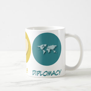 Peace Love Diplomacy Coffee Mug