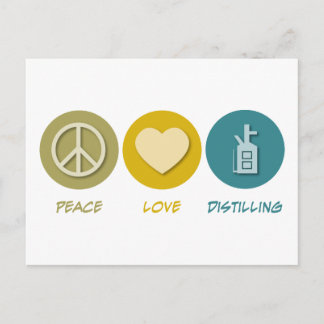 Peace Love Distilling Postcard