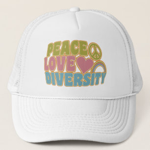 PEACE LOVE DIVERSITY hat – choose colour