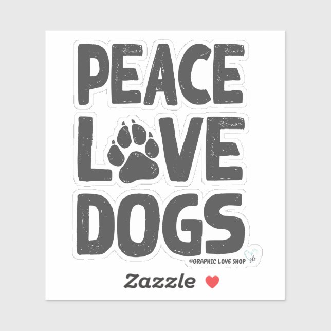 Peace Love Dogs © GraphicLoveShop (Sheet)