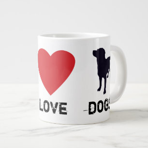 Peace Love Dogs Large Coffee Mug