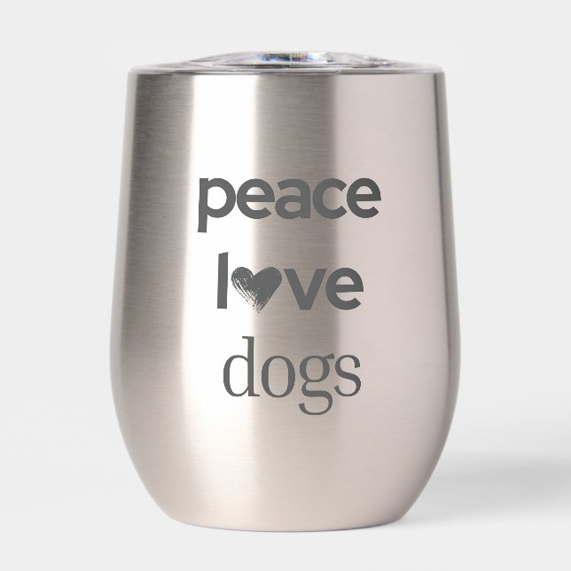 Peace Love Dogs | Motivational Rescue Dog Mom (Front)