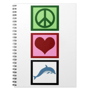 Peace Love Dolphins Notebook