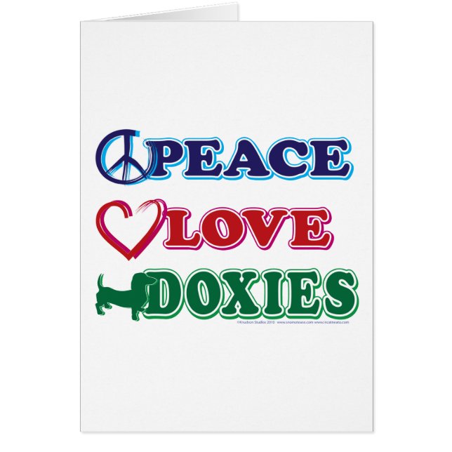 Peace-Love-Doxies- Dachsund (Front)