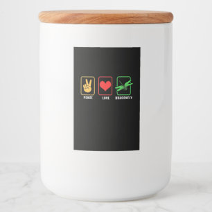 Peace Love Dragonfly Food Label
