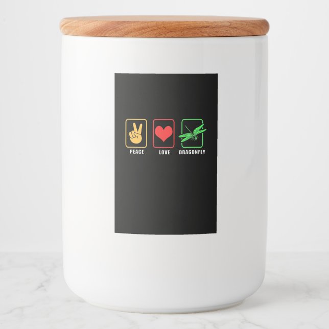 Peace Love Dragonfly Food Label (Front)