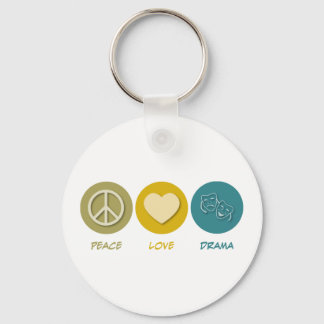 Peace Love Drama Key Ring